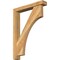 Ekena Millwork Westlake Block Rough Sawn Bracket w/ Offset Brace, Western Red Cedar, 4"W x 22"D x 30"H BKT0402X22X30WTL05RWR - alternate 1